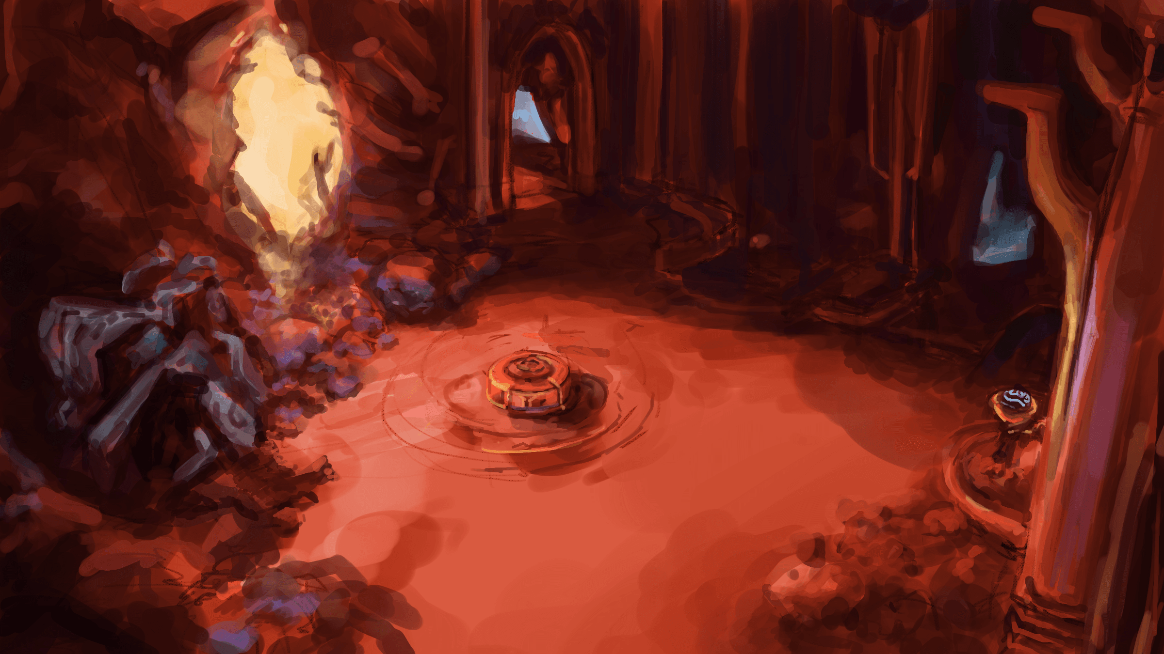 Environment painting of the Necralisk